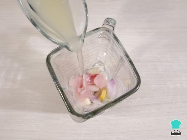Receta de Ceviche con leche de tigre - Paso 3