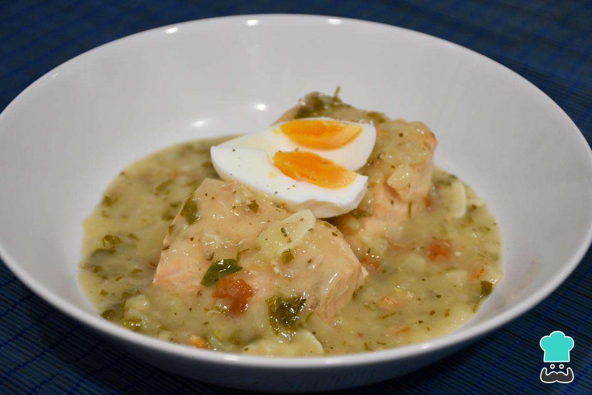 Receta de Salmón en salsa verde