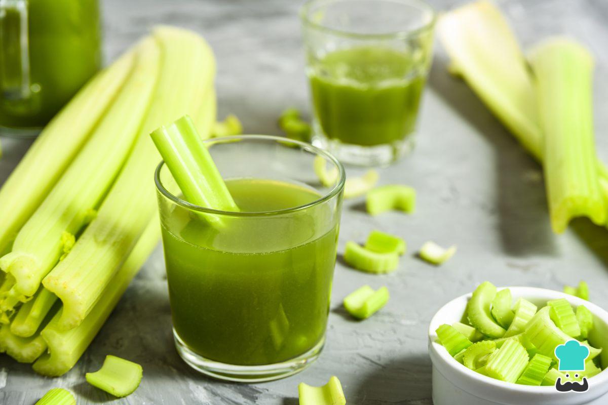 Jugo de apio y nopal