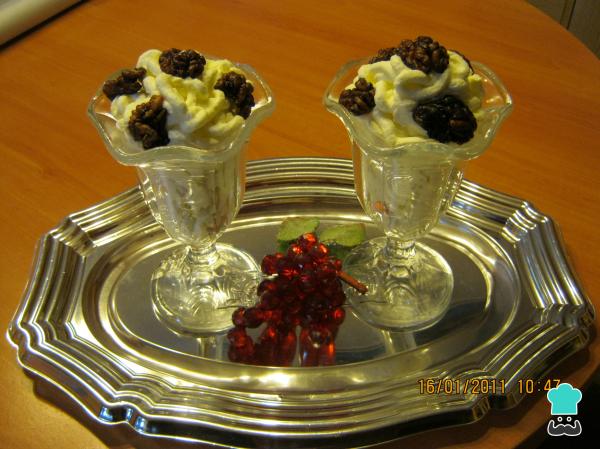 Receta de Copas con nueces