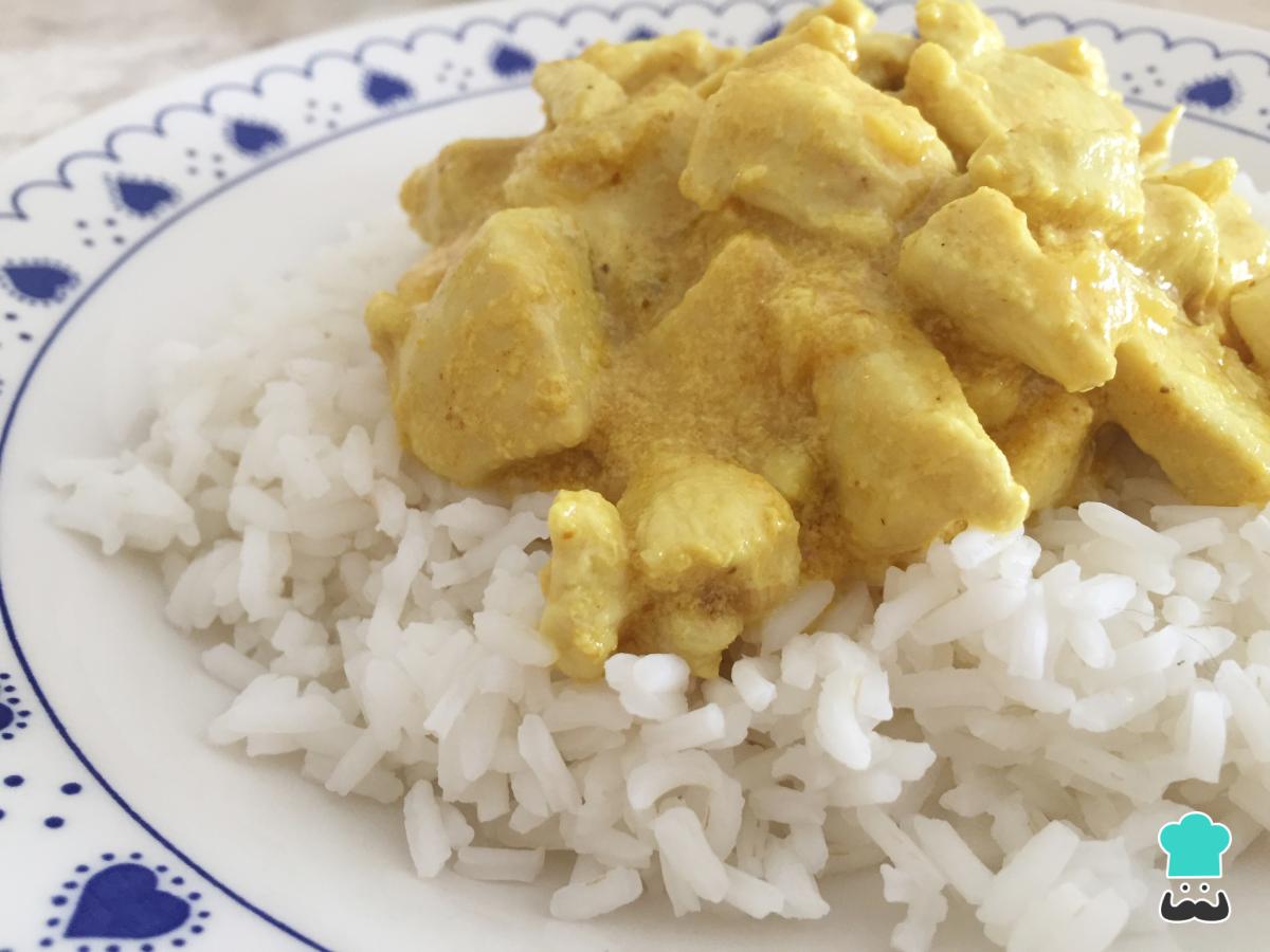 Receta de Pollo al curry light