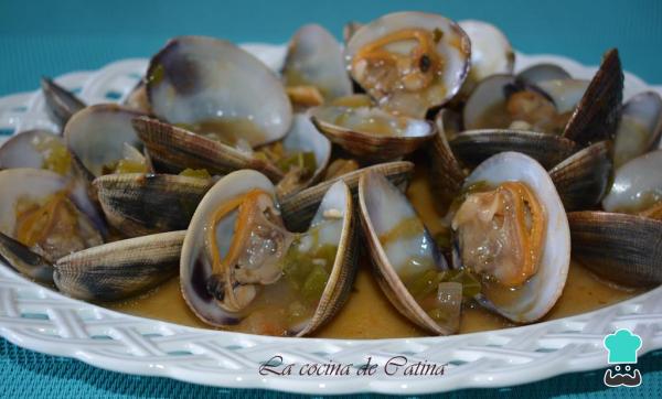 Receta de Almejas a la marinera con romero