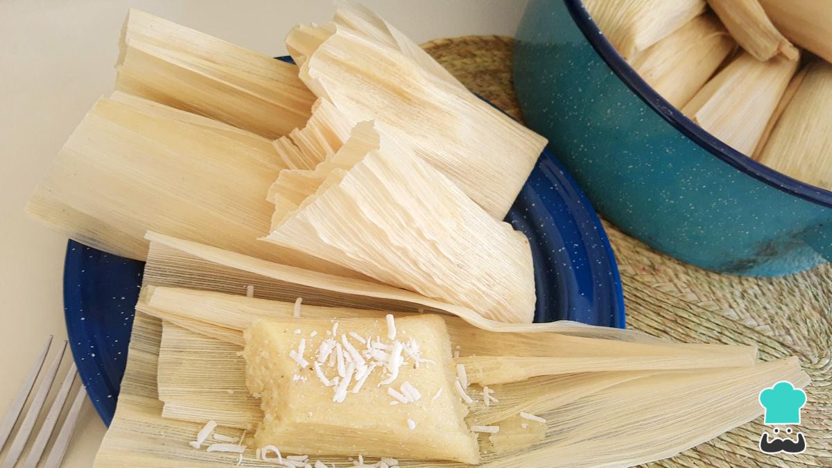 Receta de Tamales de piña con coco