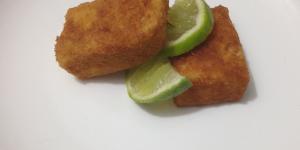 Leche frita con limón