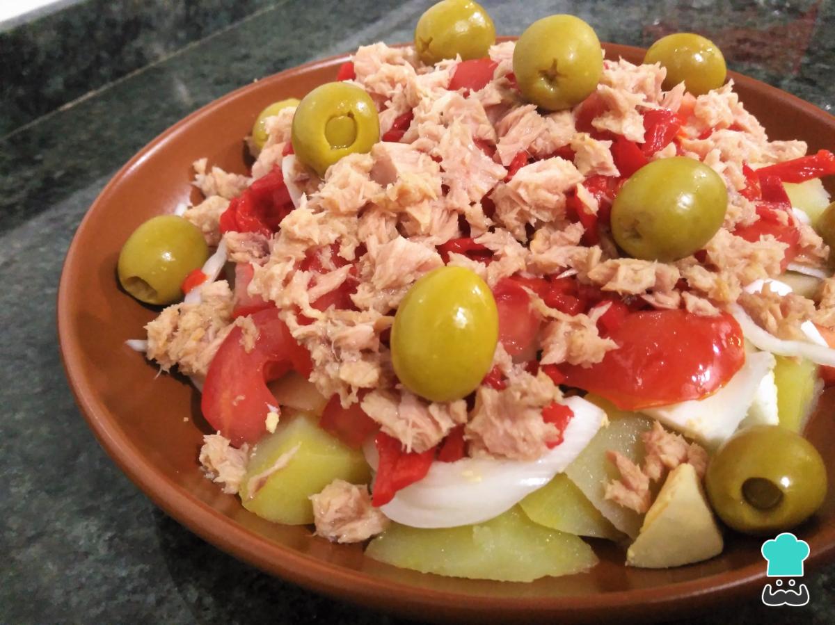 Receta de Ensalada de patata, atún y huevo