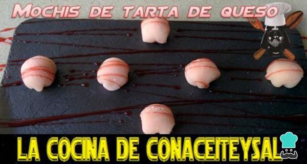 Receta de Mochis de tarta de queso