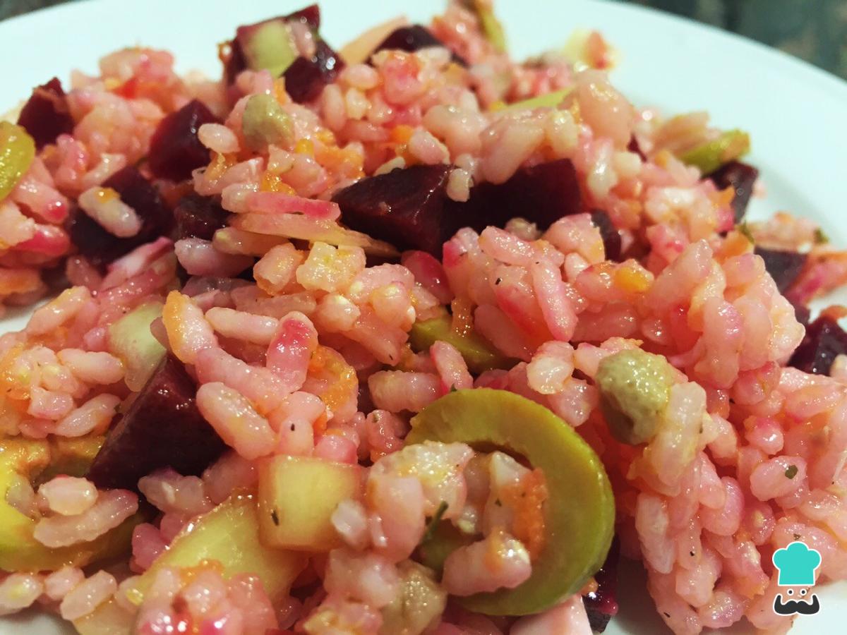 Receta de Ensalada de remolacha con arroz