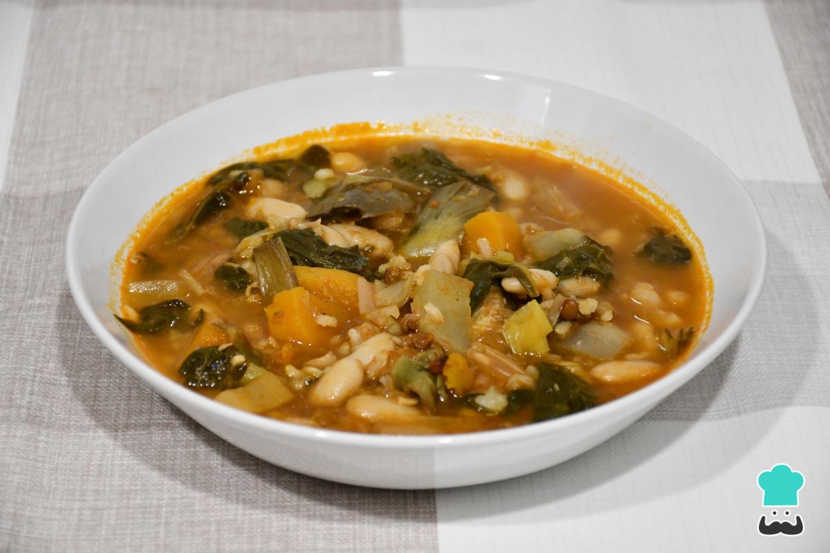 Receta de Olleta alicantina vegetariana