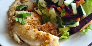 Receta de Pescado al mojo de ajo