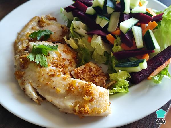 Receta de Pescado al mojo de ajo