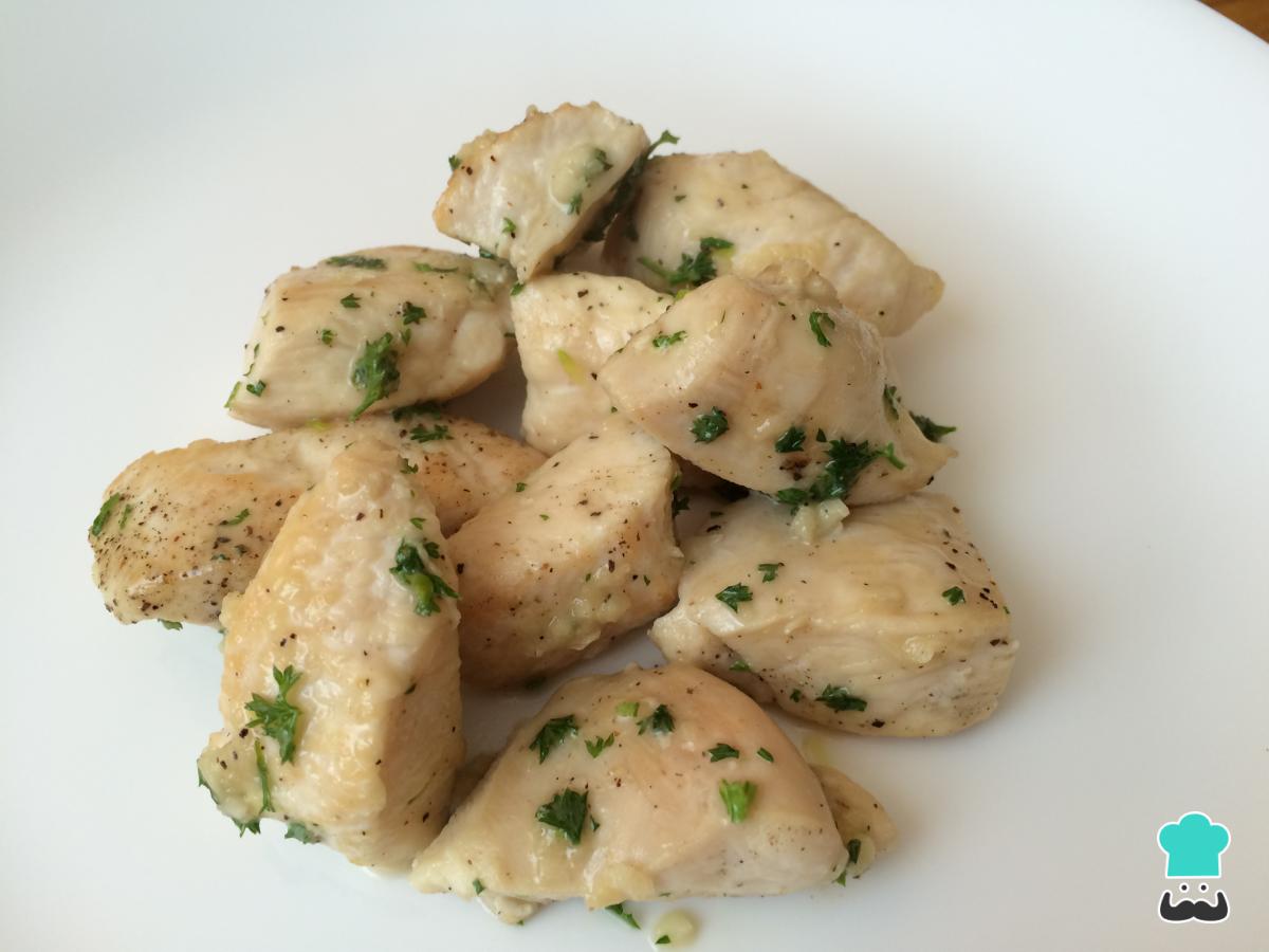 Receta de Pavo al ajillo