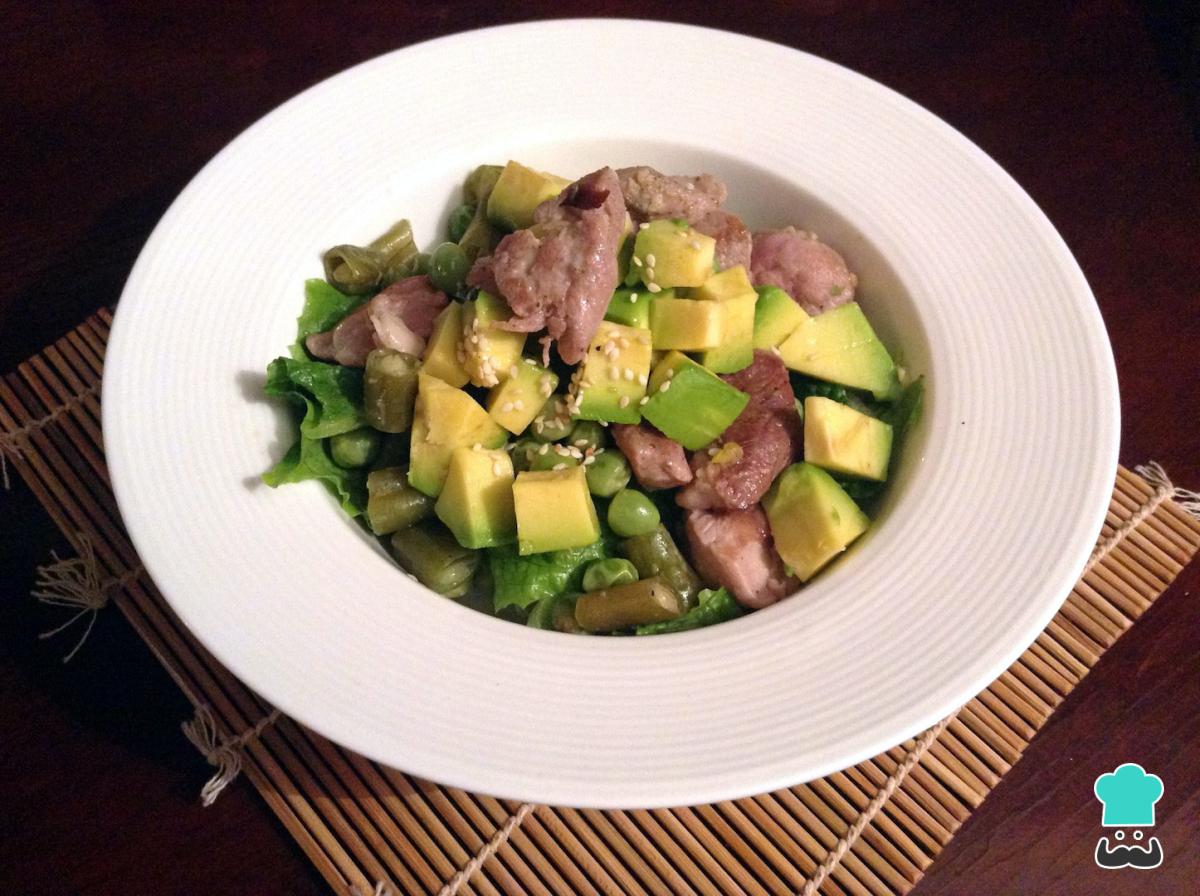 Receta de Ensalada de solomillo de cerdo