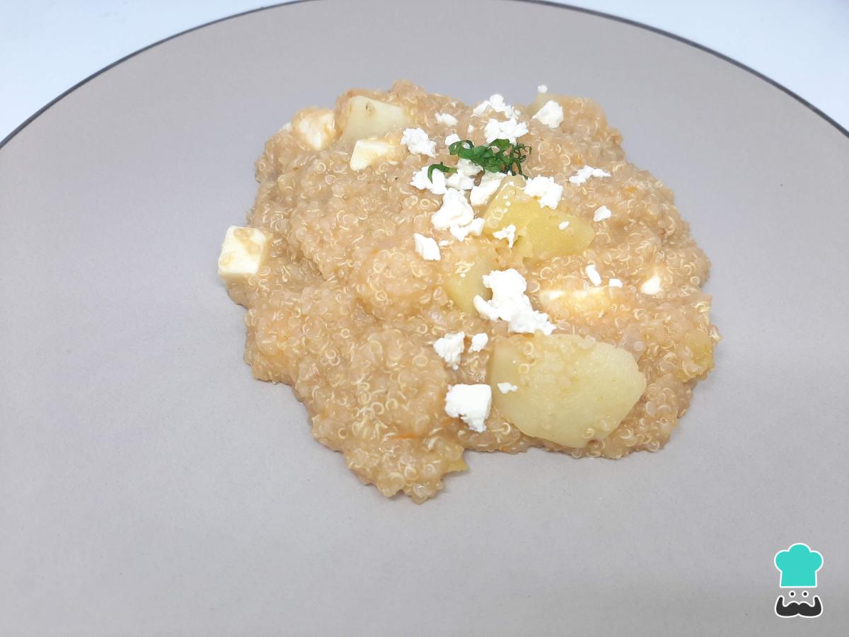 Receta de Guiso de quinua con queso