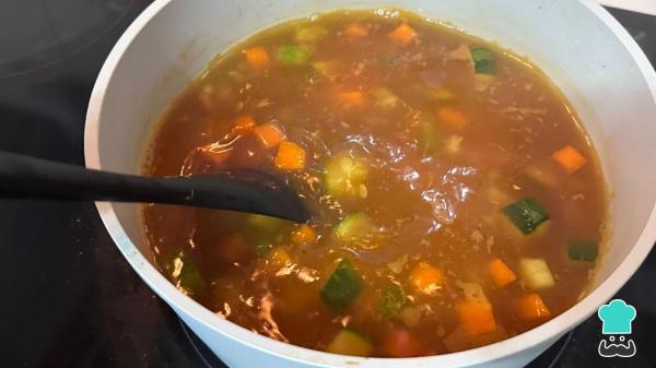 Receta de Lentejas rojas con verduras: plato nutritivo cargado de hierro que sacia de verdad - Paso 4