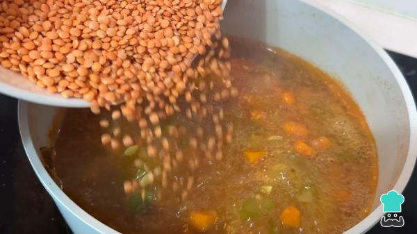 Receta de Lentejas rojas con verduras: plato nutritivo cargado de hierro que sacia de verdad - Paso 5