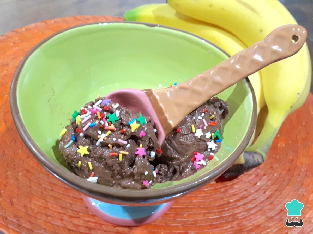 Receta de Helado vegano de chocolate