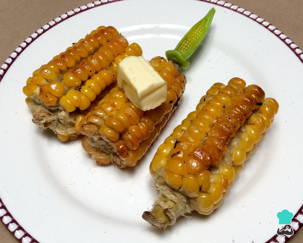 Receta de Mazorcas al horno con mantequilla