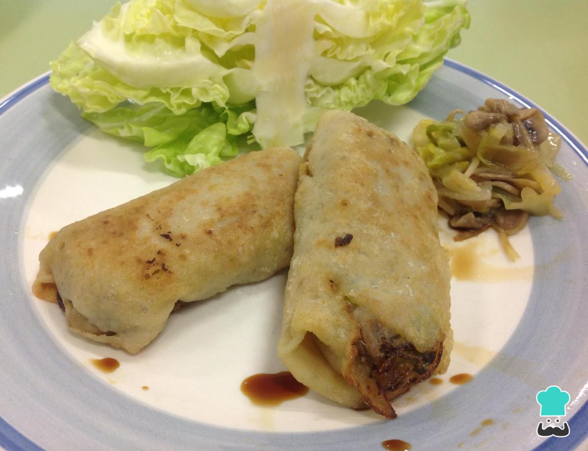 Receta de Rollitos de primavera de verduras