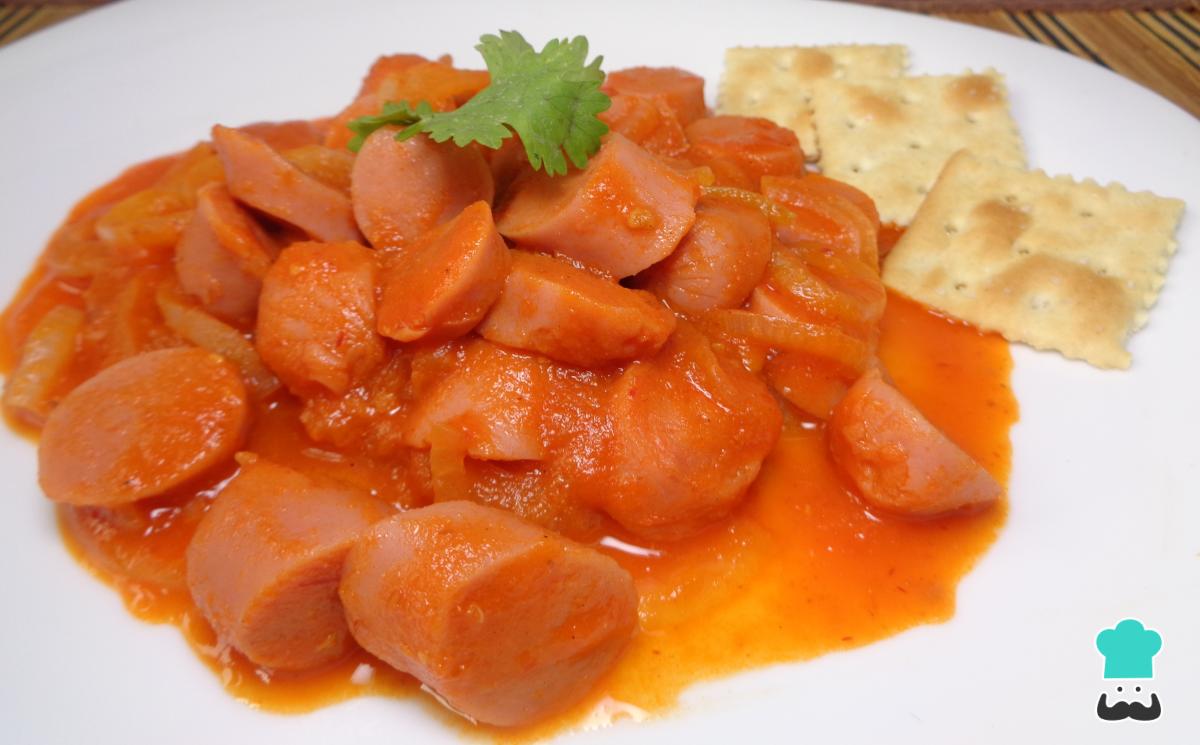 Receta de Salchichas enchipotladas para niños