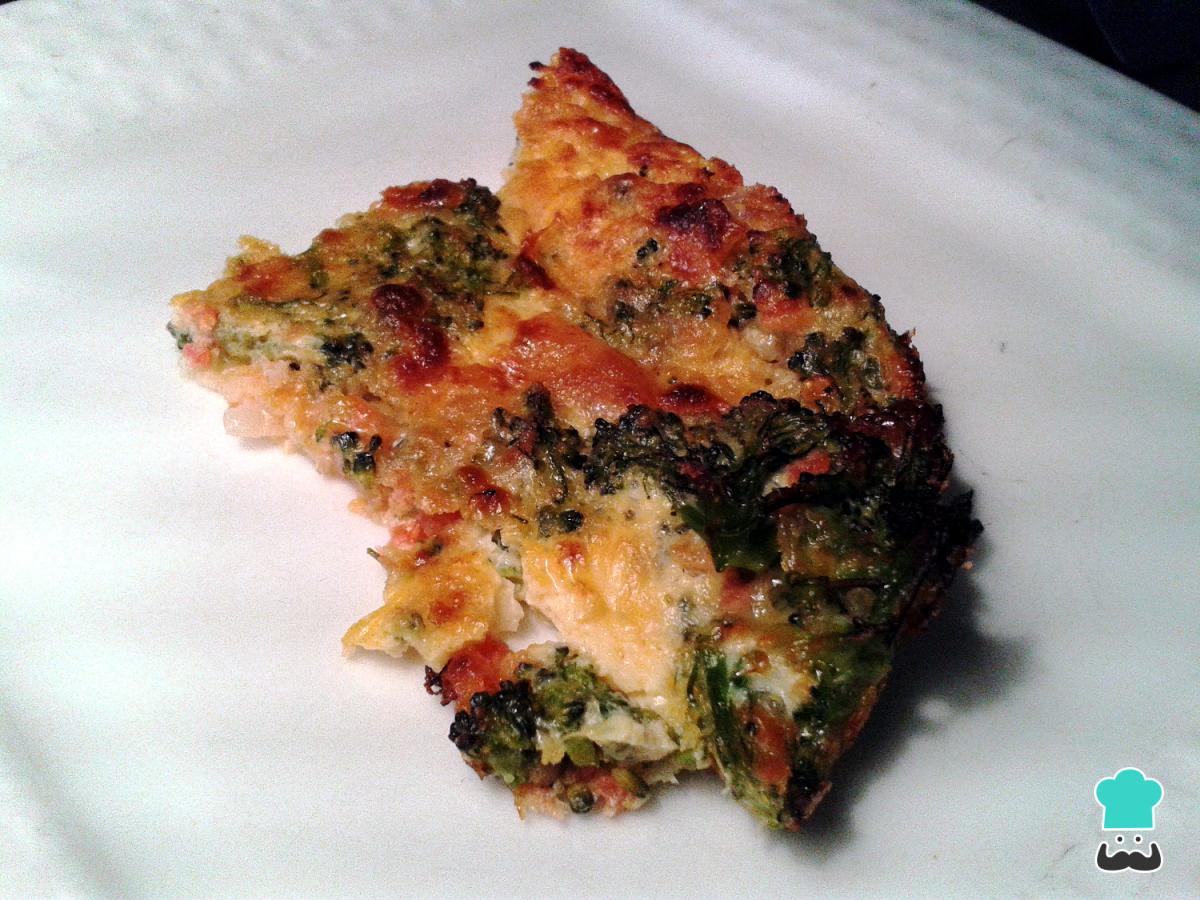 Receta de Tortilla de brócoli con queso