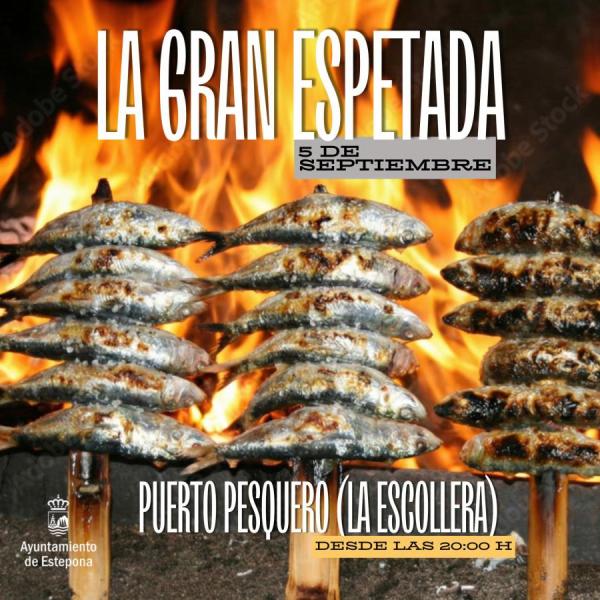La Gran Espetada llega este fin de semana a Estepona con 350 kilos de sardinas: el truco de los espeteros para que queden jugosas - 350 kilos de sardinas para reivindicar una tradición malagueña