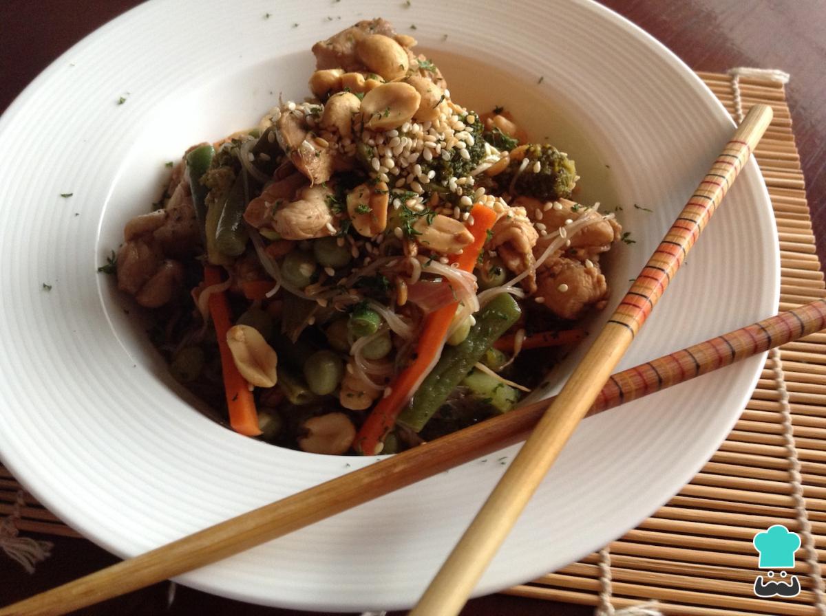 Receta de Chow main de pollo