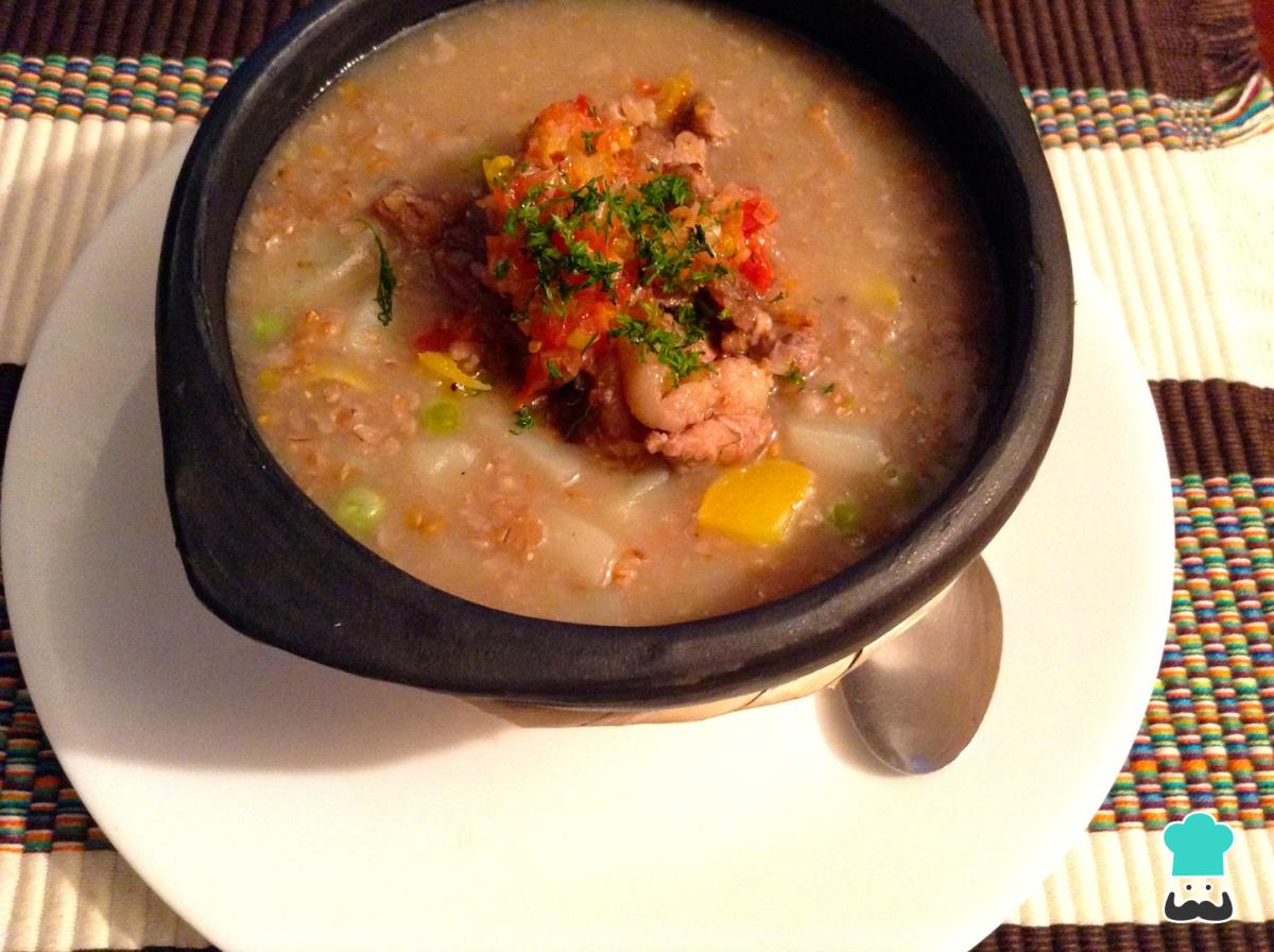 Receta de Cuchuco con espinazo