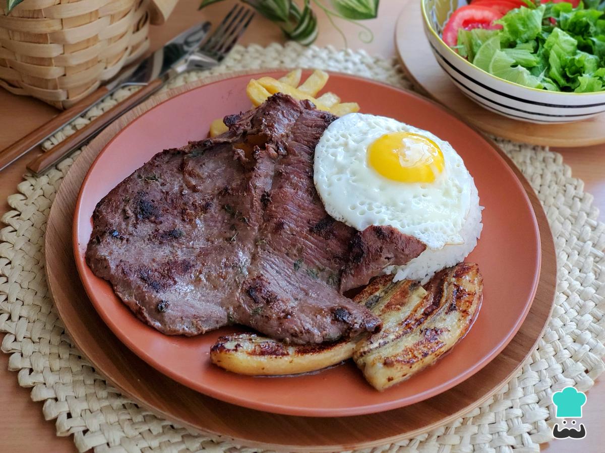 Receta de Lomo a lo pobre