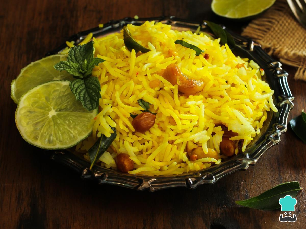 Receta de Arroz con cúrcuma y limón