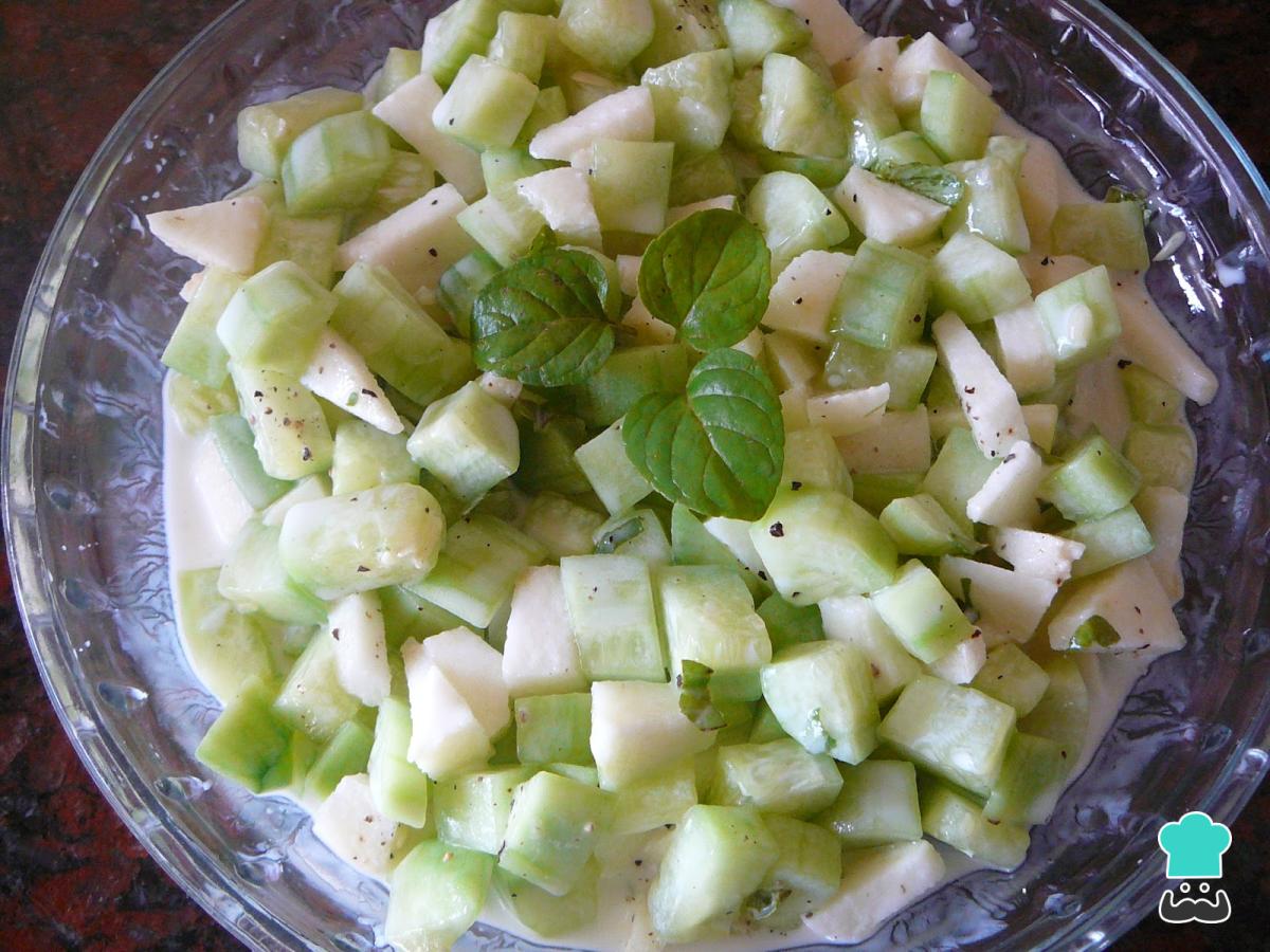 Receta de Ensalada ligera de pepino