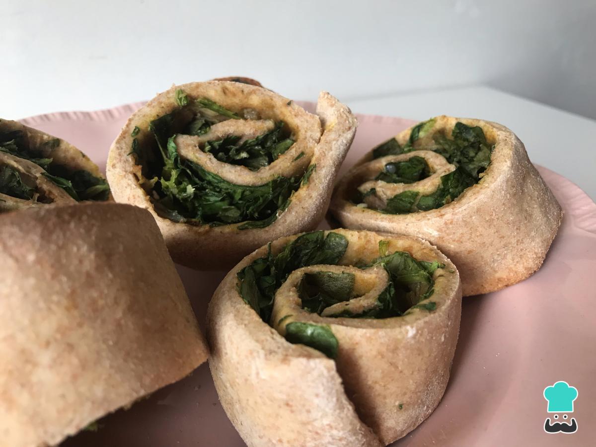 Receta de Rollitos de espinacas con queso