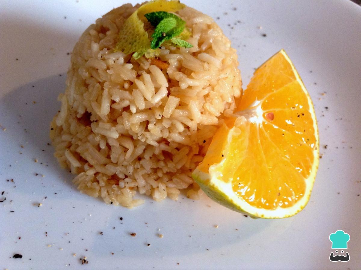 Receta de Arroz a la naranja