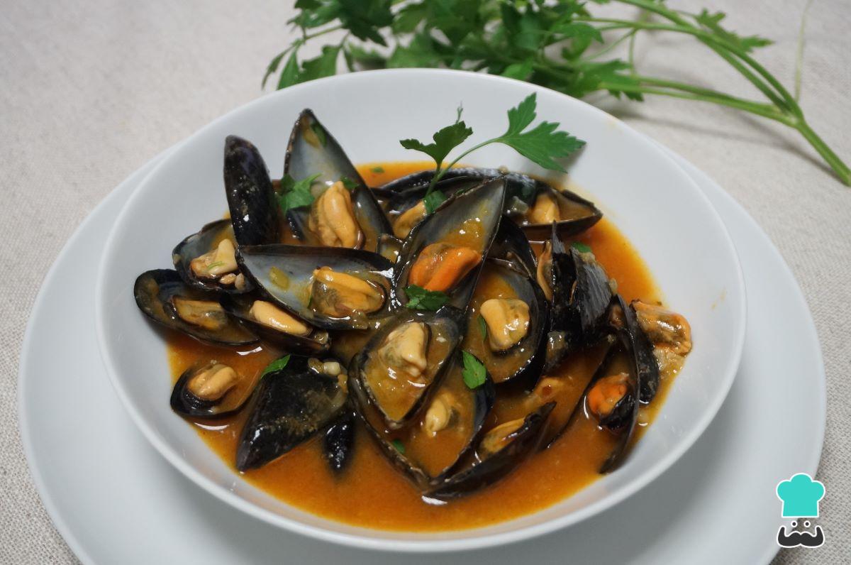 Receta de Mejillones en salsa de la abuela