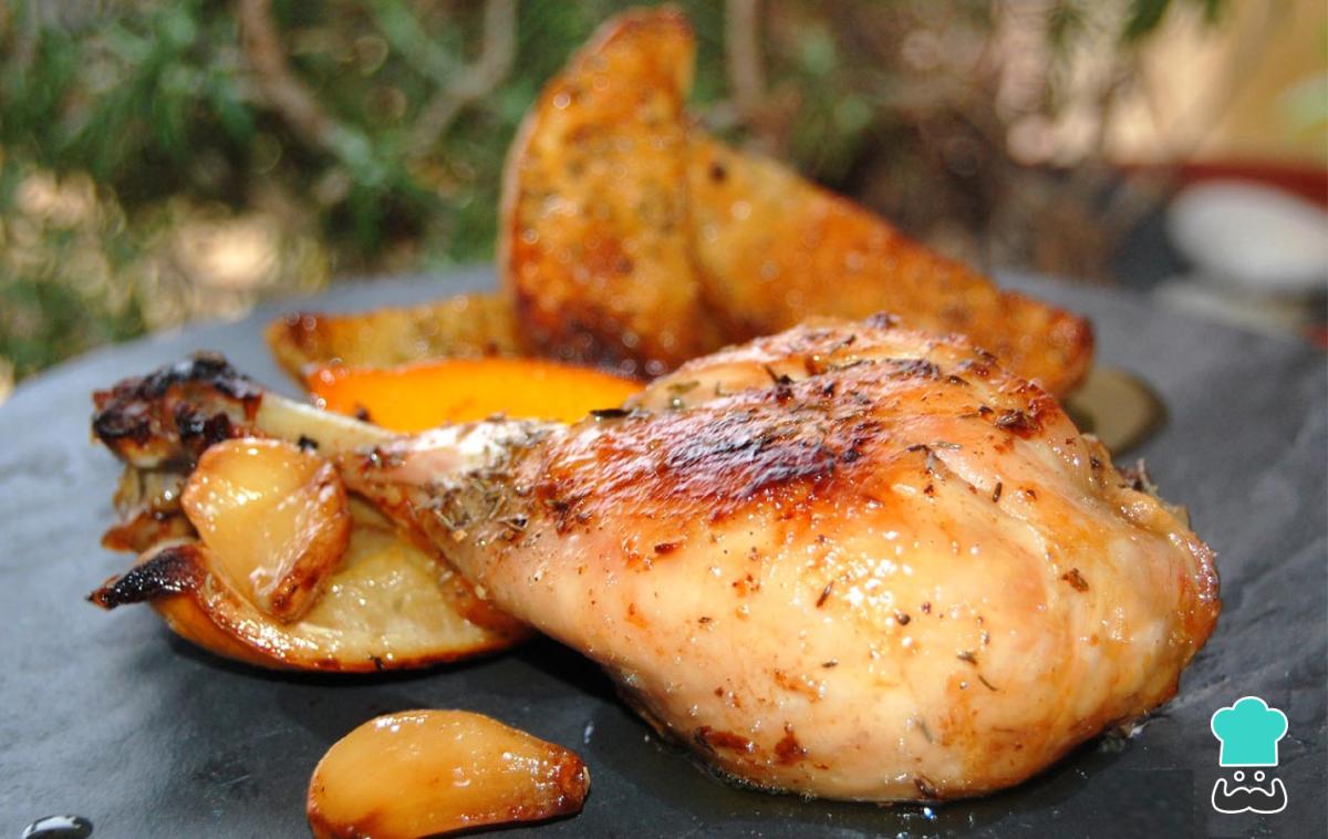 Receta de Pollo al limón con papas