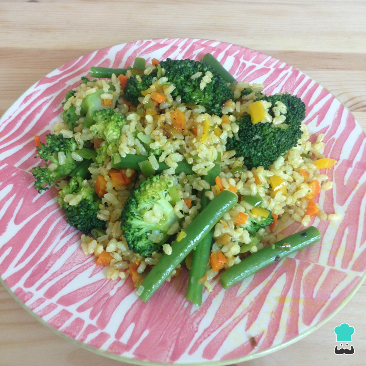 Receta de Arroz vegetariano