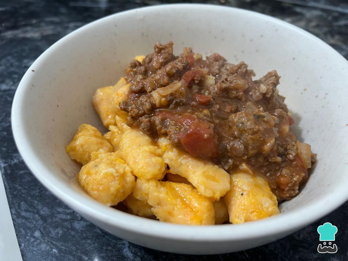 Receta de Ñoquis de calabaza sin tacc