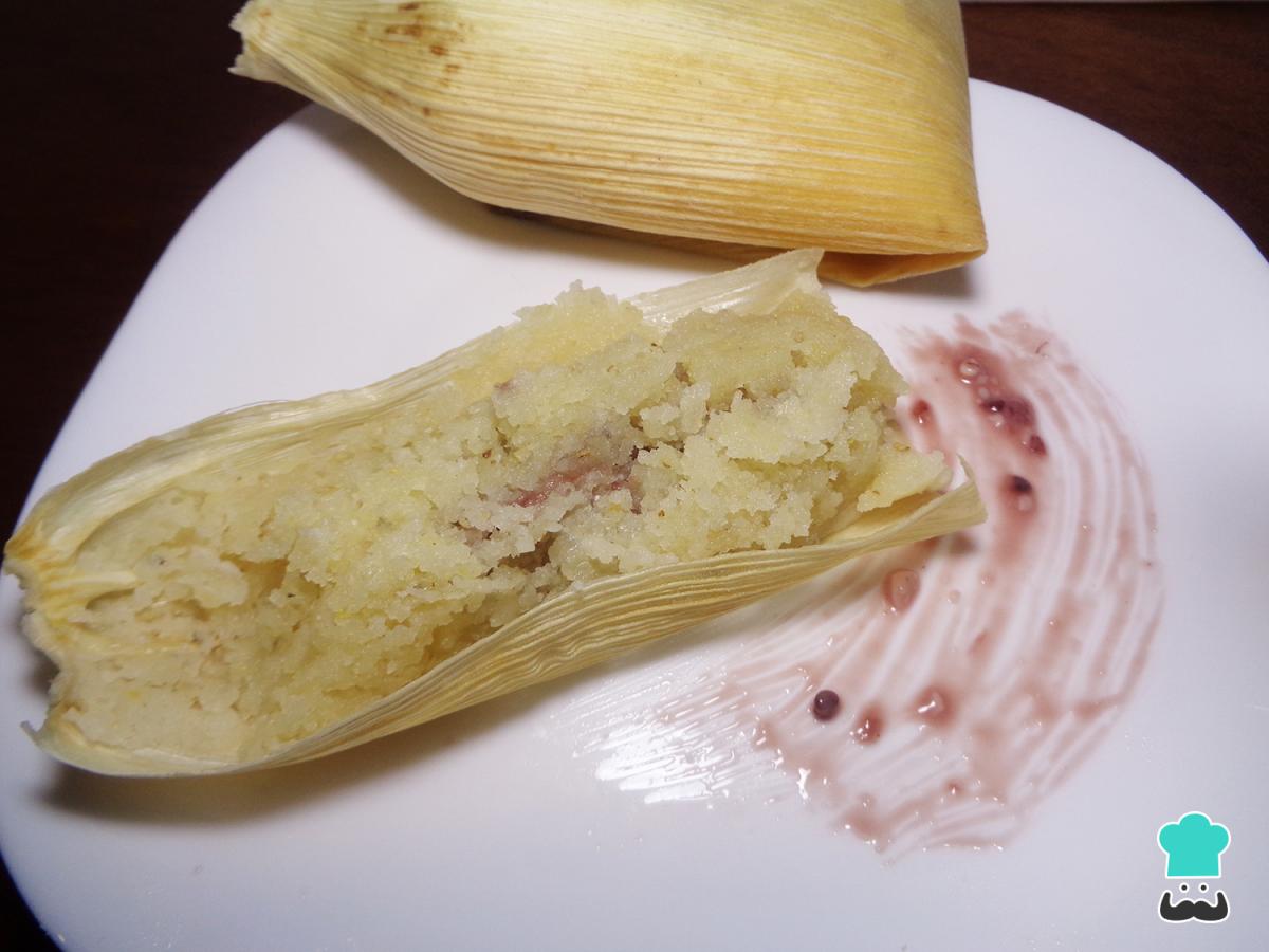 Receta de Tamales de zarzamora con queso crema