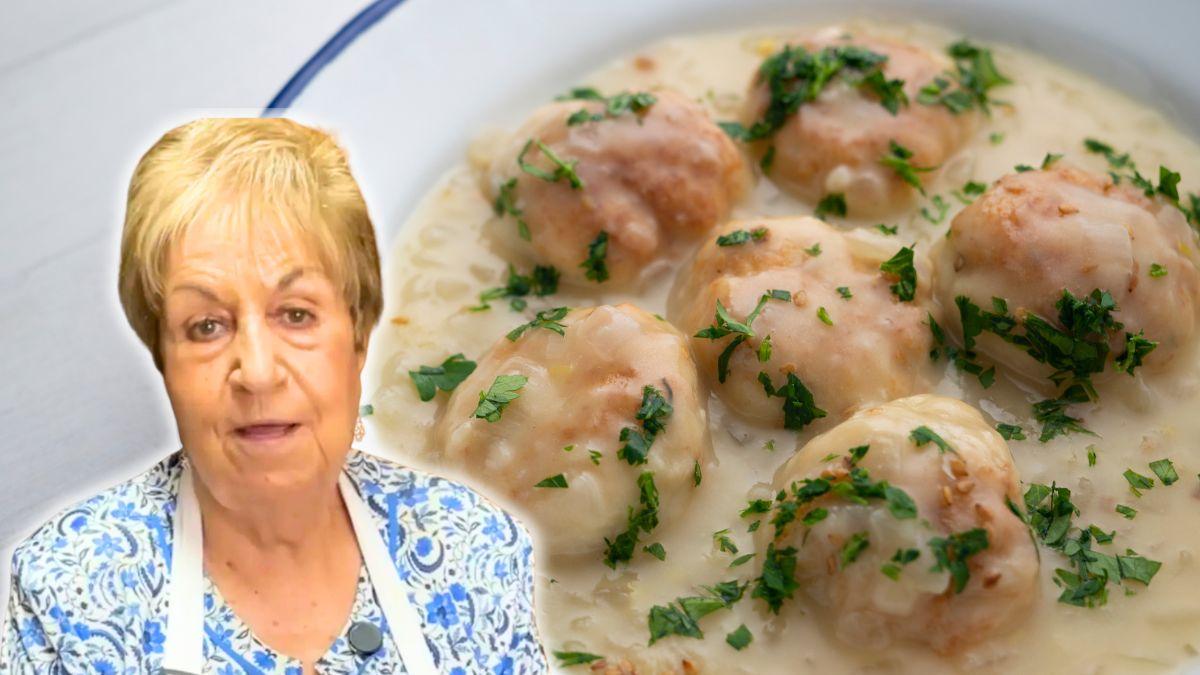 Conchita, abuela cocinera: “Las albóndigas más jugosas no llevan carne, se hacen con 300 g de merluza y 20 gambas”