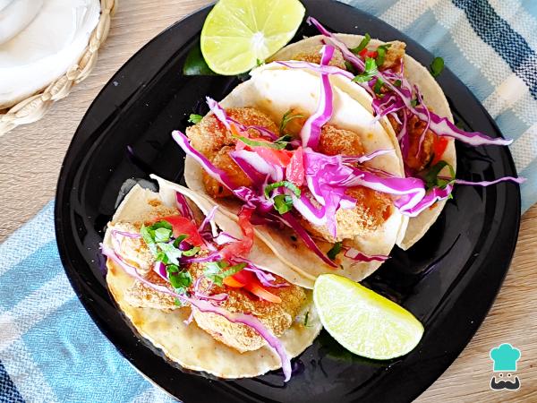 Receta de Tacos de camarones empanizados - Paso 6