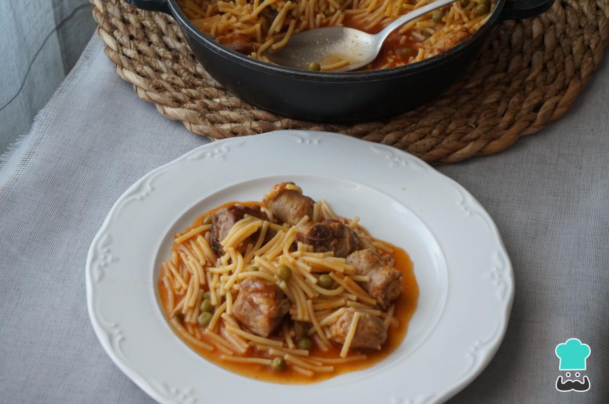 Receta de Fideos a la cazuela a la catalana