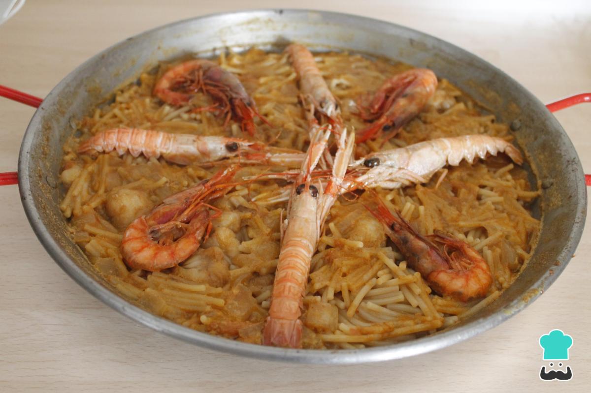 Receta de Fideuá de Gandia