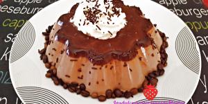 Flan de chocolate y café