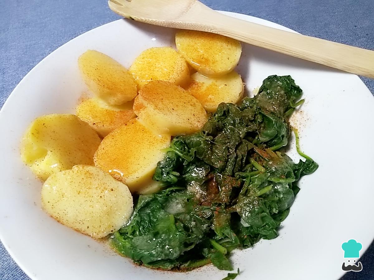 Receta de Grelos con patatas