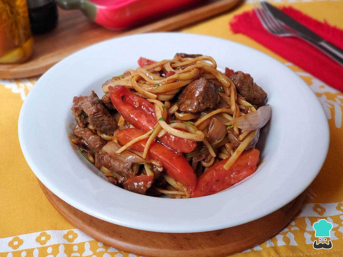 Receta de Tallarín saltado peruano
