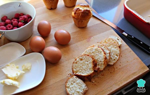 Receta de Pudin de chocolate blanco y frambuesas - Paso 2