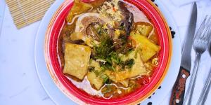 Receta de Pantrucas con huesos carnudos