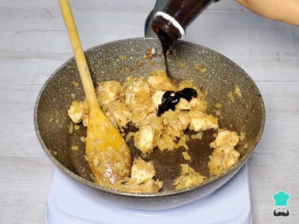 Receta de Pollo con salsa de soja - Paso 6