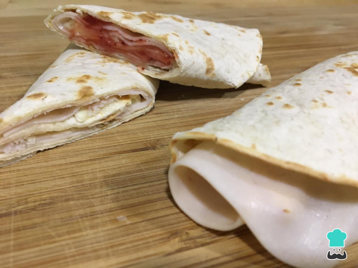 Receta de Quesadillas de pavo y queso