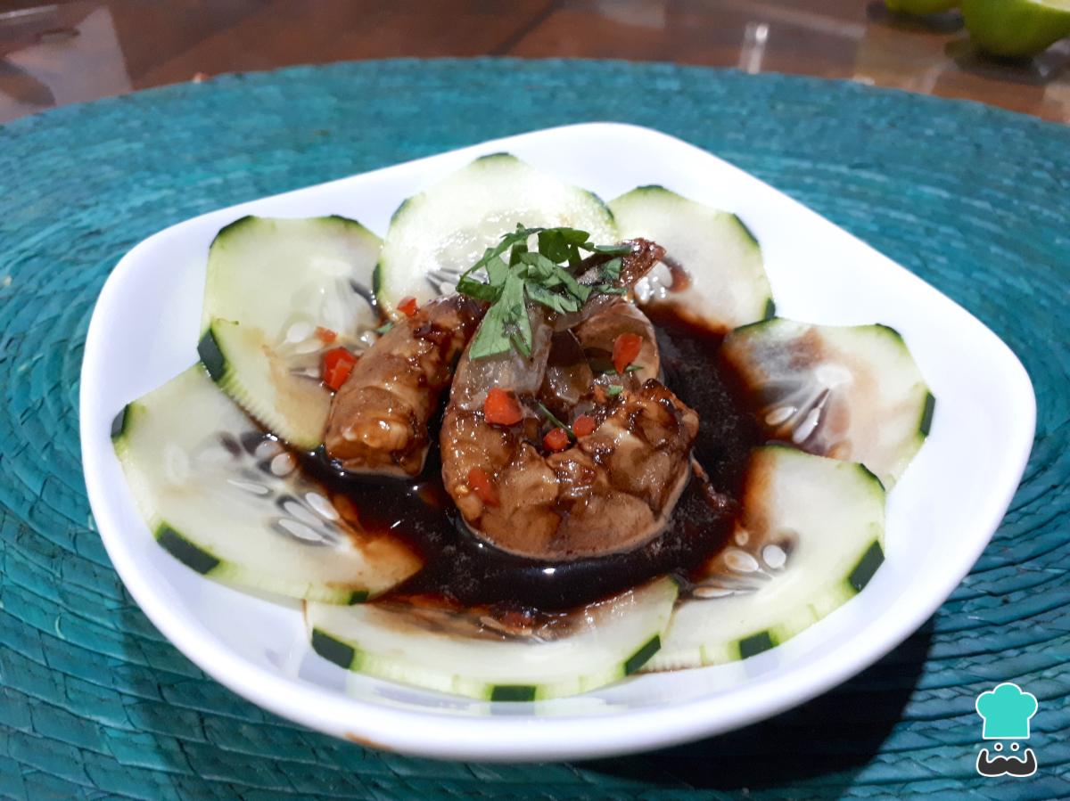 Receta de Camarones en aguachile negro