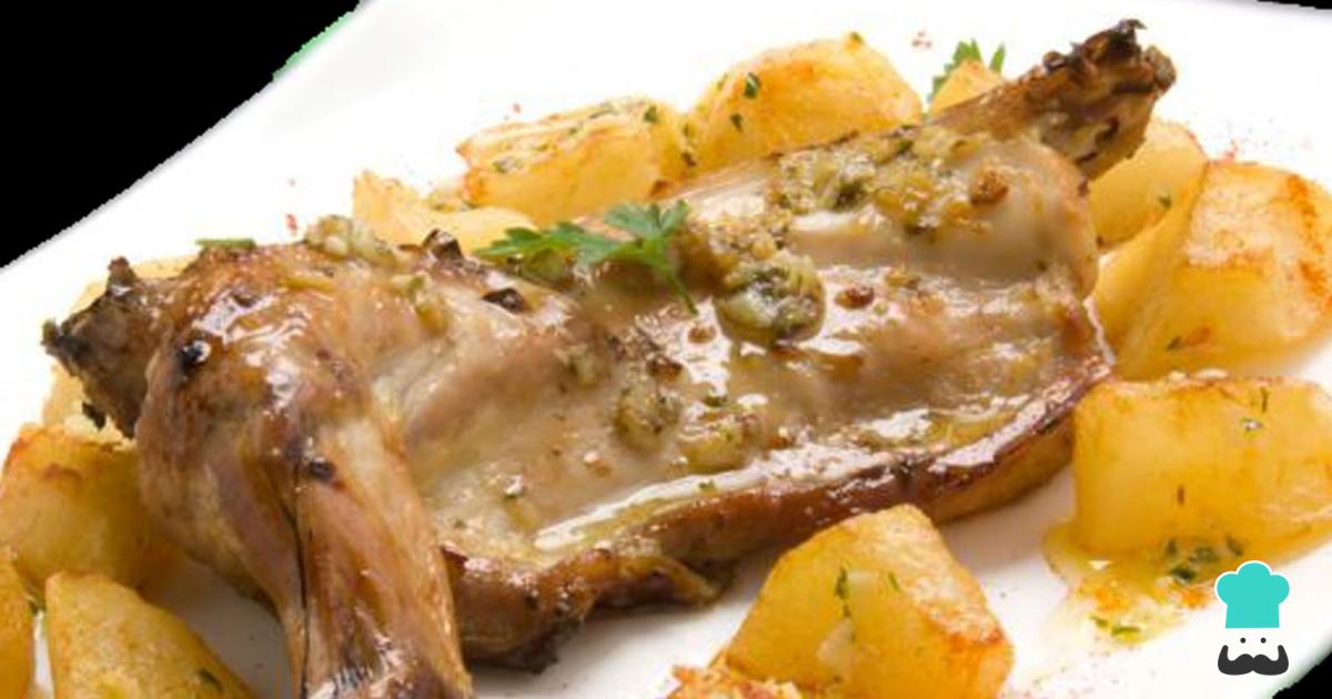 Receta de Conejo de monte asado